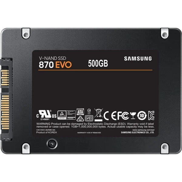 SSD Samsung EVO 870 500 Go 2,5" SATA