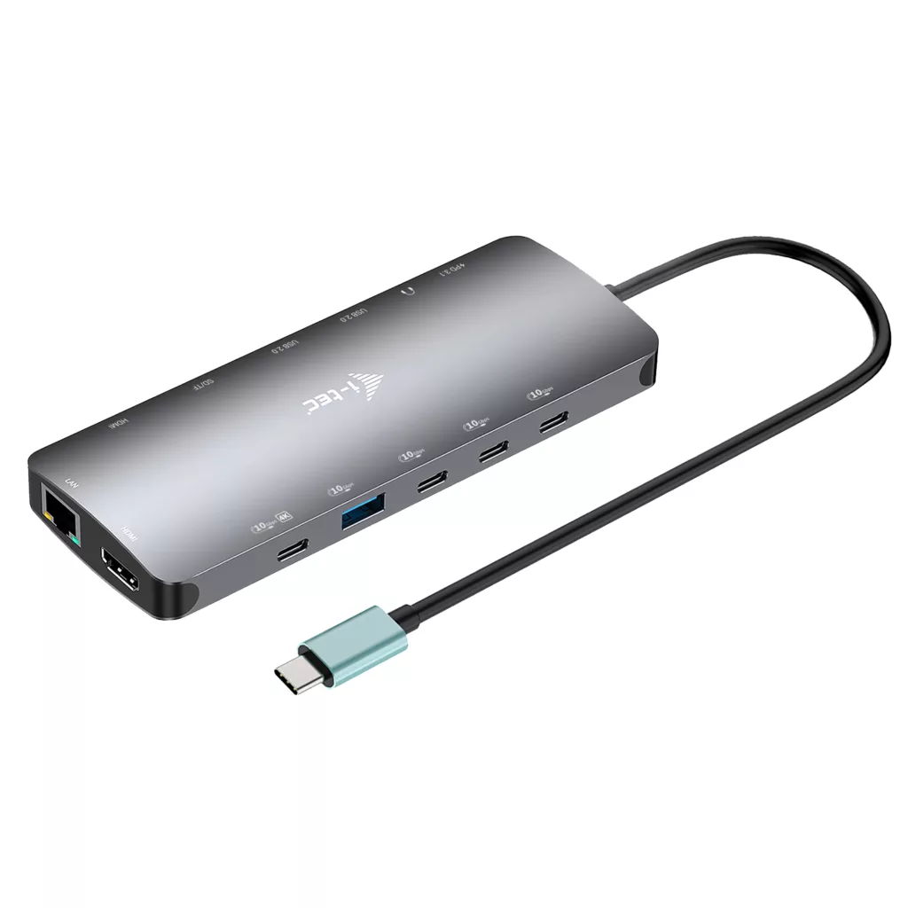 USB-C Metal Nano 3X Display Dock, 2X HDMI, 1X USB-C vidéo + PD 140W